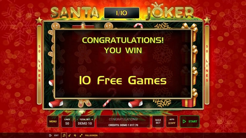 Santa Joker slot screen 5
