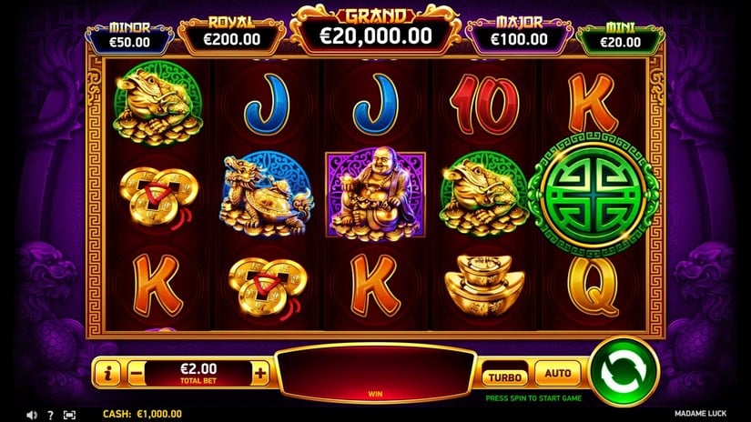 Madame Luck slot screen 1