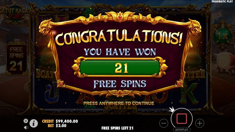 Gatot Kaca’s Fury slot screen 5