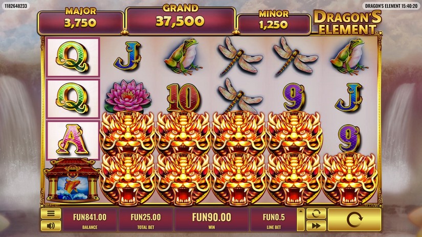 Dragon’s Element slot screen 4
