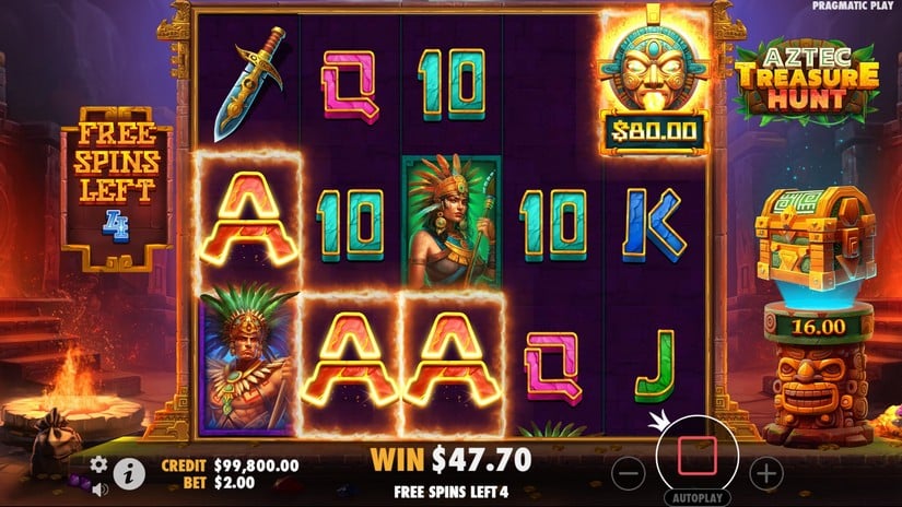 Aztec Treasure Hunt slot screen 5
