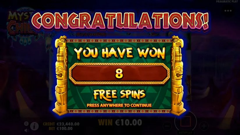 Mystic Chief slot screen 5