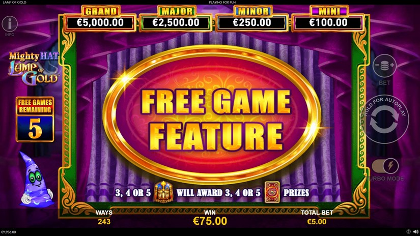 Mighty Hat Lamp Of Gold slot screen 4