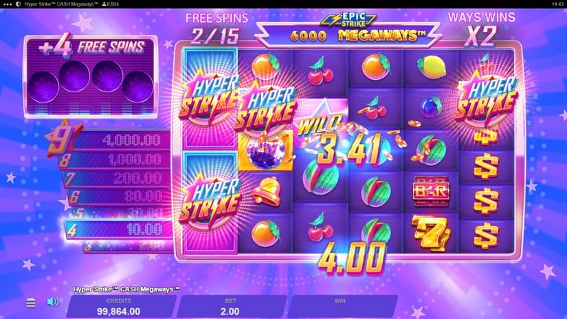 Hyper Strike Cash Megaways slot screen 5