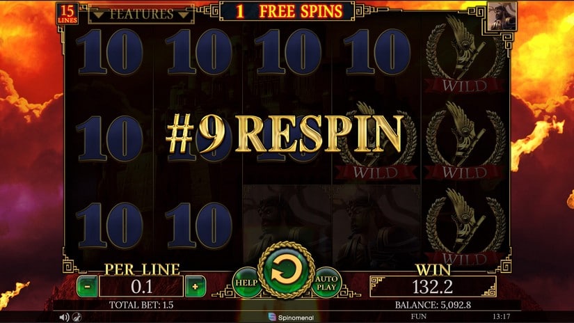 Demi Gods II 15 Lines slot screen 5