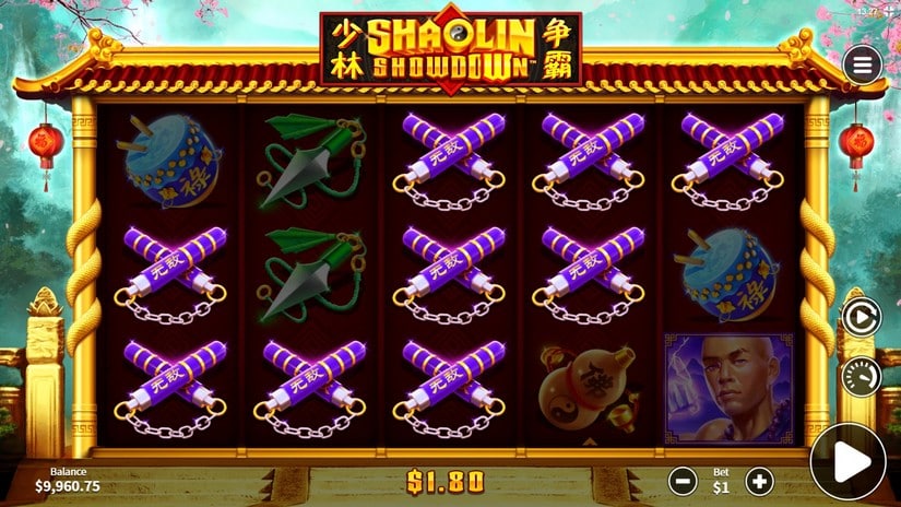 Shaolin Showdown slot screen 4