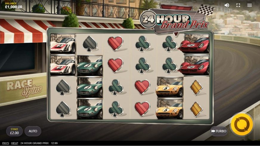 24 Hour Grand Prix slot screen 1