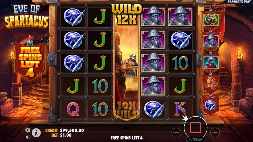 Eye of Spartacus slot screen 4
