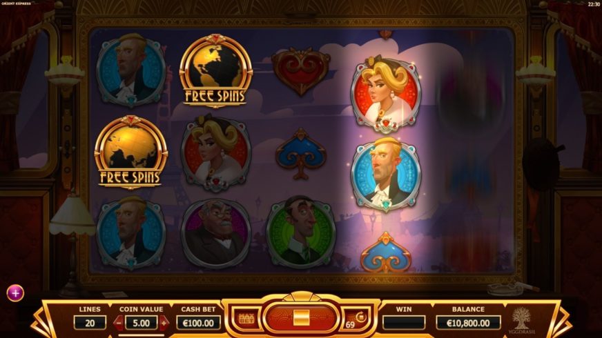 Orient Express slot screen 2