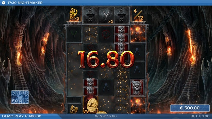 Nightmaker slot screen 4