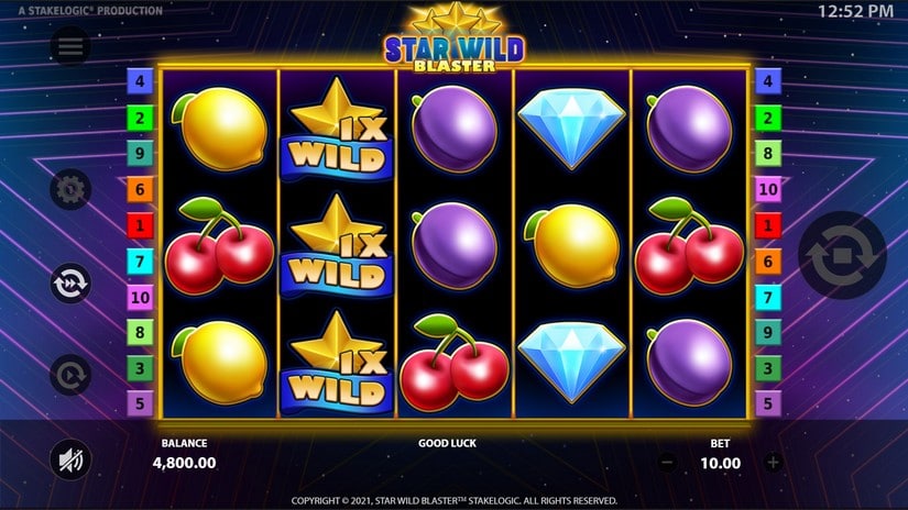 Star Wild Blaster slot screen 2