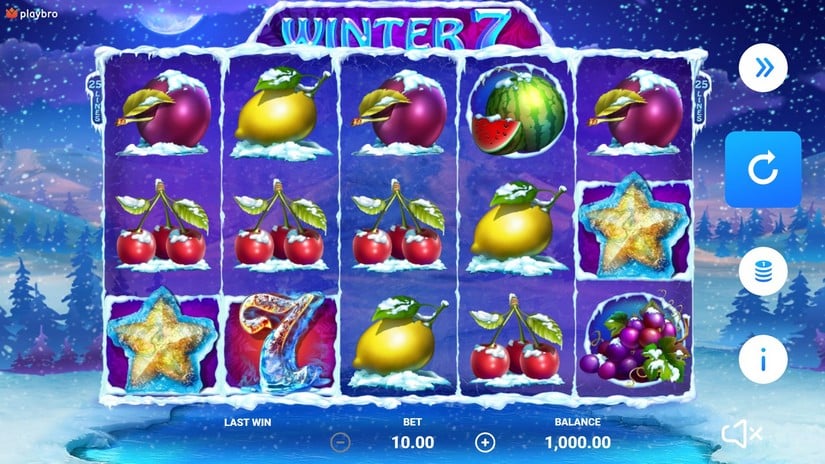 Winter 7 slot screen 1