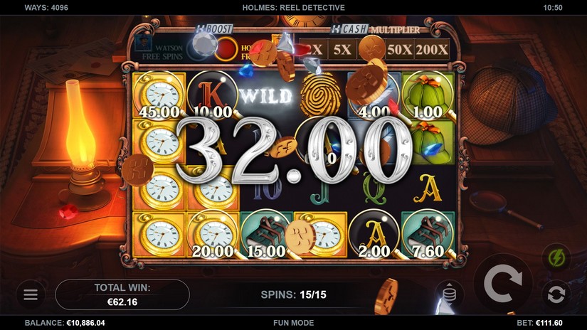 Holmes: Reel Detective slot screen 6
