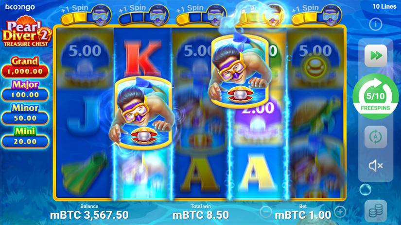 Pearl Diver 2: Treasure Chest slot screen 2