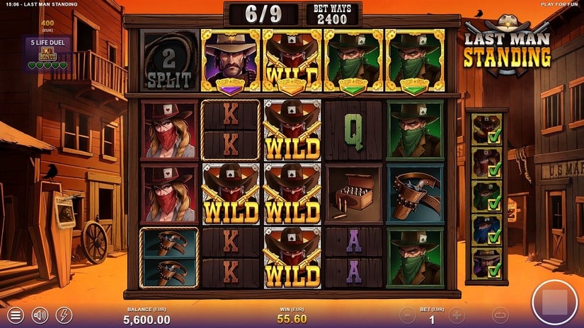 Last Man Standing slot screen 7