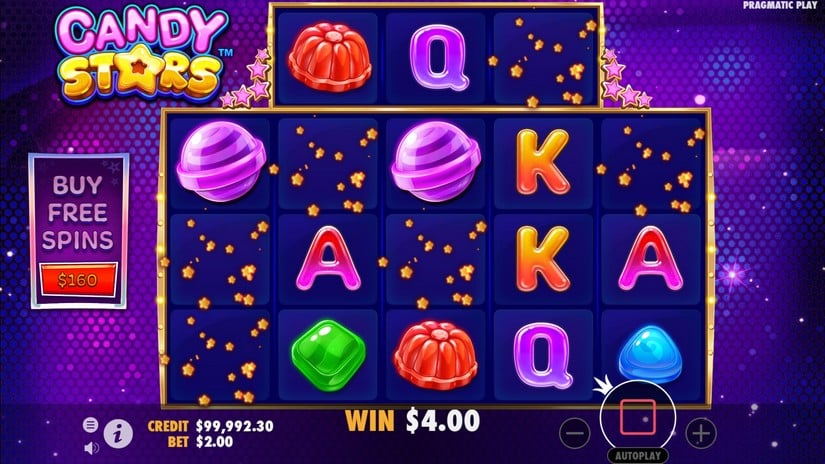 Candy Stars slot screen 2
