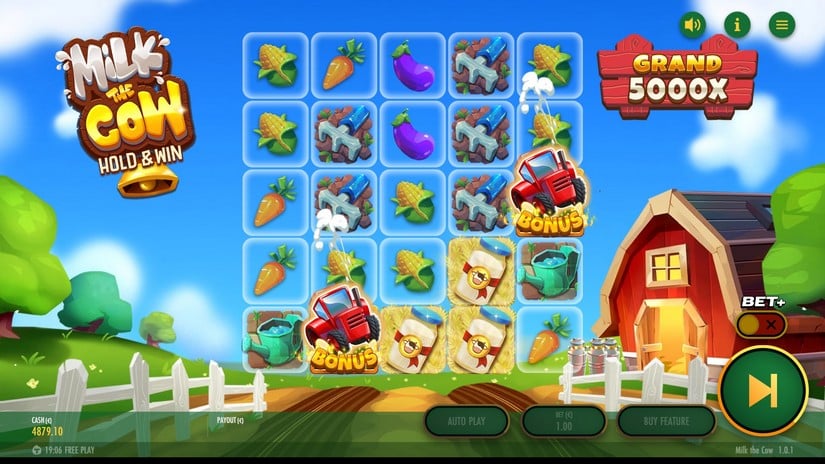 Milk The Cow slot screen 3