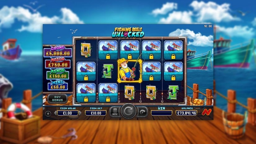 Fishing Reels Unlocked slot screen 1