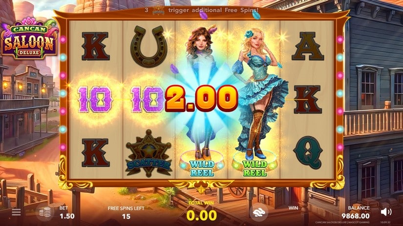 Cancan Saloon Deluxe slot screen 4