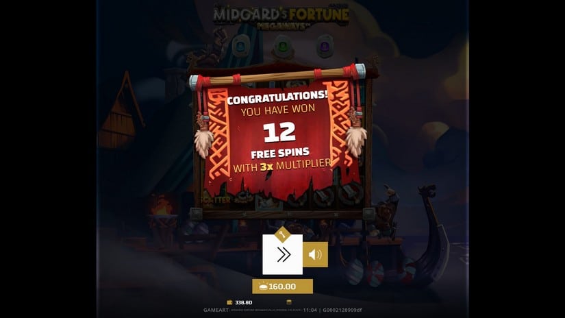Midgard’s Fortune Megaways slot screen 3