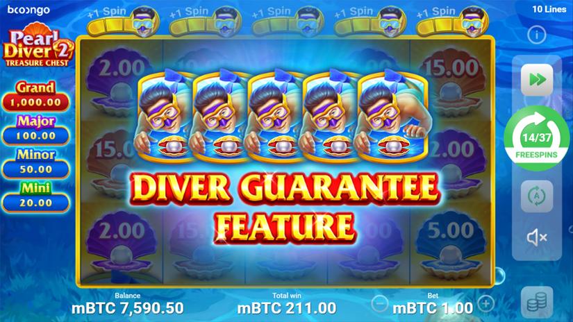 Pearl Diver 2: Treasure Chest slot screen 4
