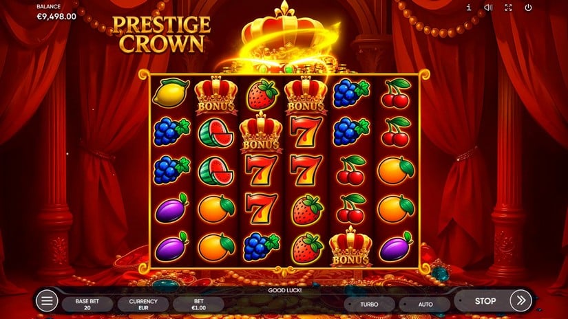 Prestige Crown slot screen 2