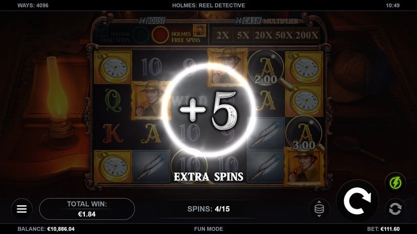 Holmes: Reel Detective slot screen 4