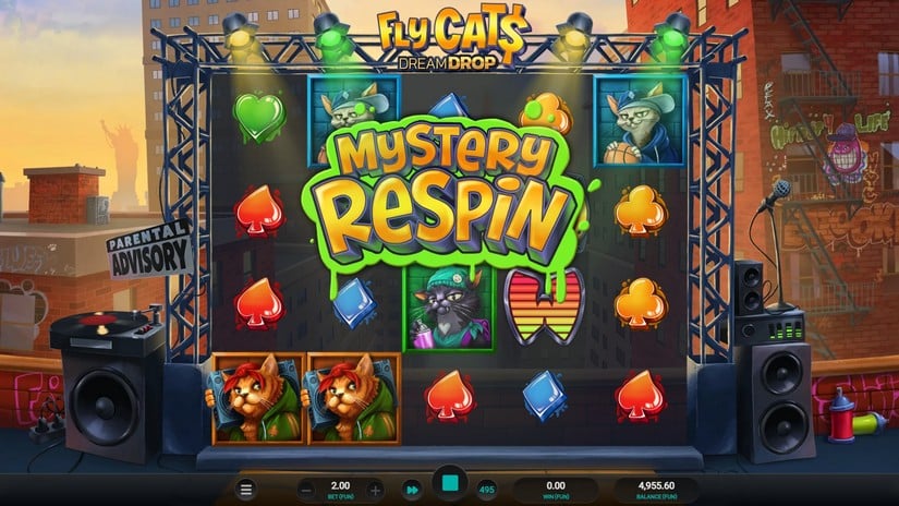 Fly Cats Dream Drop slot screen 3
