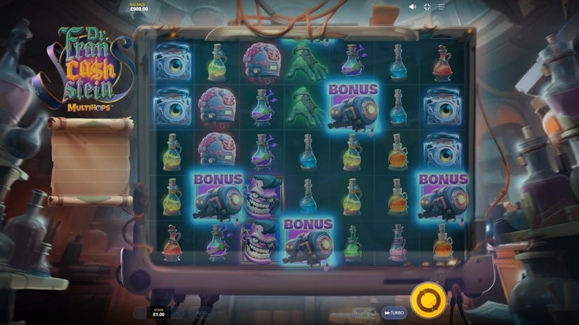 Dr. Francashstein slot screen 2