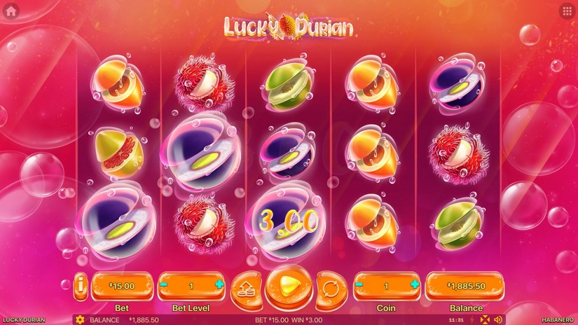 Lucky Durian slot screen 2