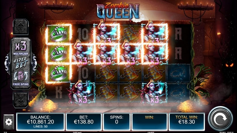 Zombie Queen slot screen 4