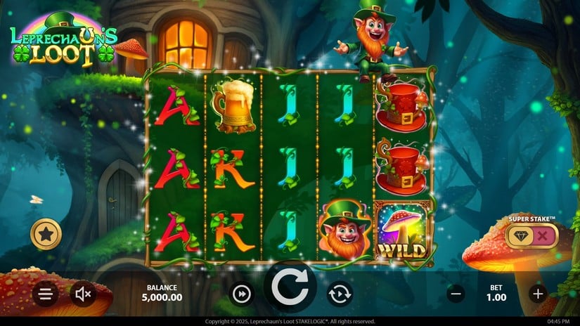 Leprechaun’s Loot slot screen 1
