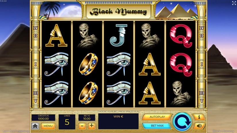 Black Mummy slot screen 1