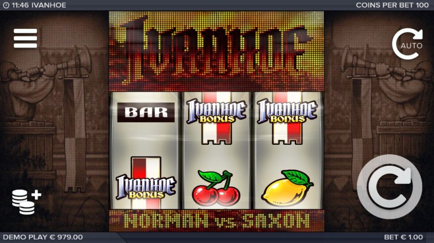 Ivanhoe slot screen 3