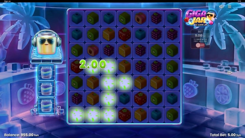 Giga Jar Cluster Link slot screen 2