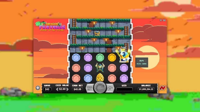 Dragon Fortress Battle of the Castle slot screen 2