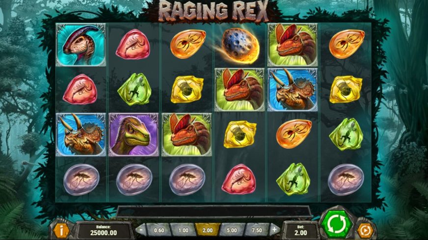 Raging Rex slot screen 1