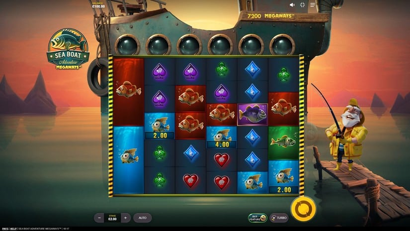 Sea Boat Adventure MegaWays slot screen 1