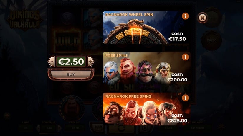 Vikings Go To Valhalla slot screen 3