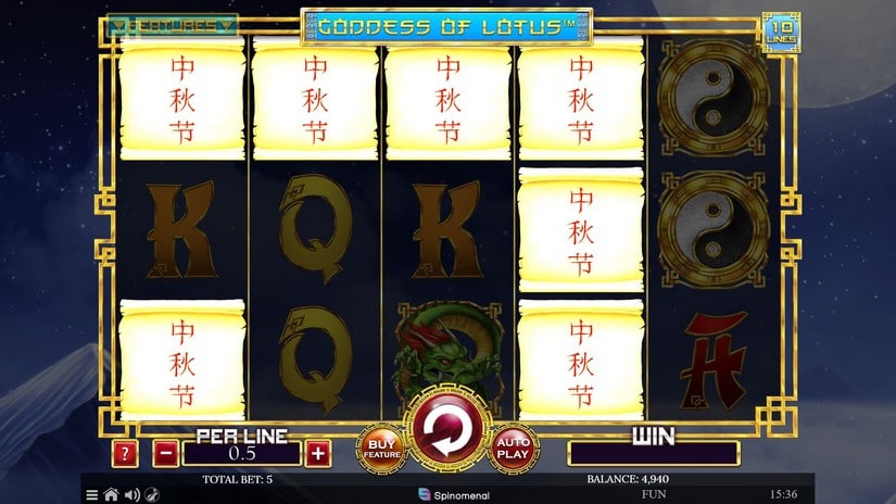 Goddess Of Lotus 10 Lines slot screen 2