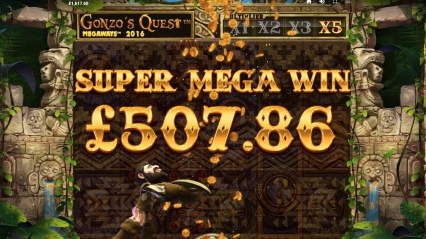 Gonzo’s Quest Megaways slot screen 4