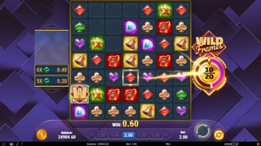 Wild Frames slot screen 2