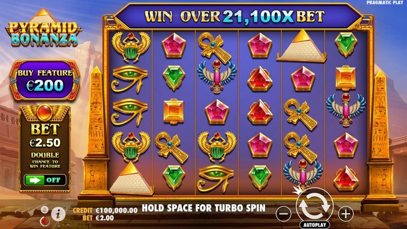 Pyramid Bonanza slot screen 1