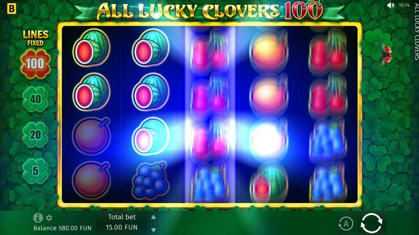 All Lucky Clovers 100 slot screen 4