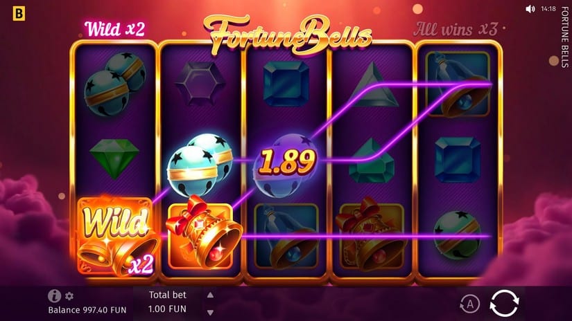 Fortune Bells slot screen 3