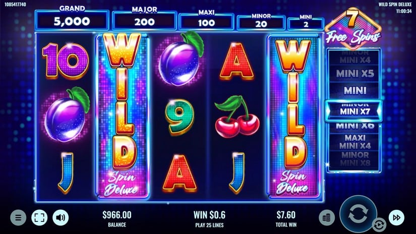 Wild Spin Deluxe slot screen 5