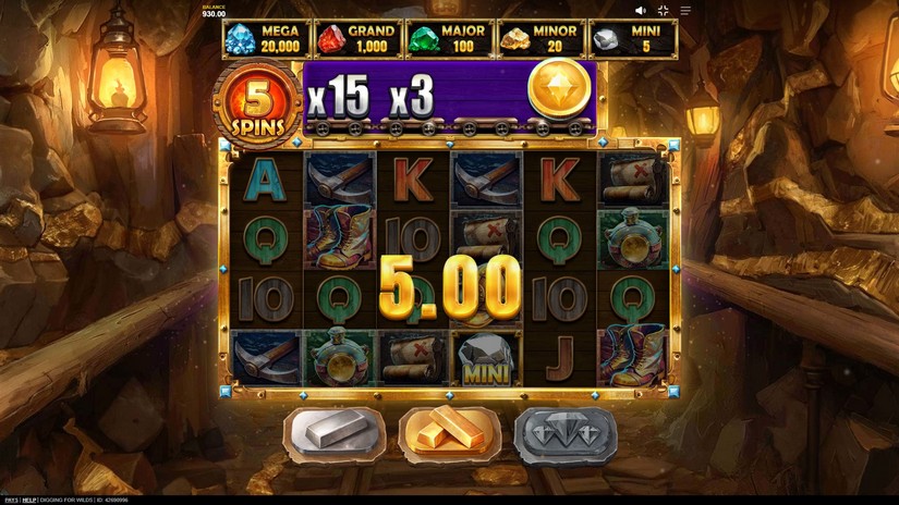Digging for Wilds slot screen 5