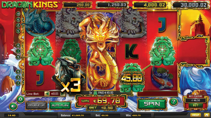Dragon Kings slot screen 5