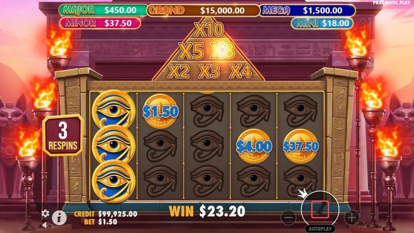 Mummy’s Jewels slot screen 5