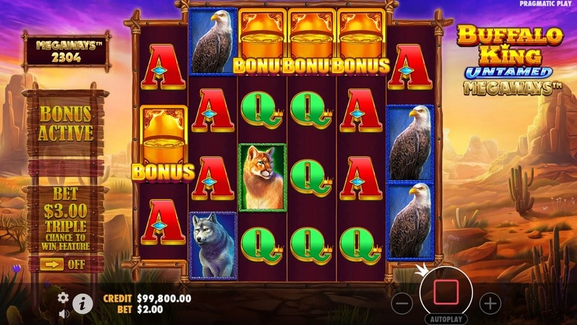 Buffalo King Untamed Megaways slot screen 2